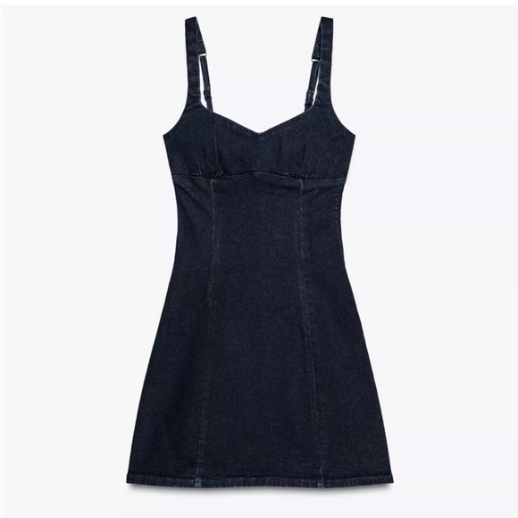 Zara Dresses & Skirts - ZARA | Dark Denim Mini Dress